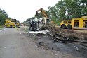 LKW umgestuerzt A 1 Rich Saarbruecken P186